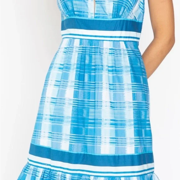 Hope for Flowers Blue Tiered Maxi Dress EUC Large